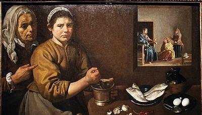 Velázquez – Christus in het huis van Martha en Maria